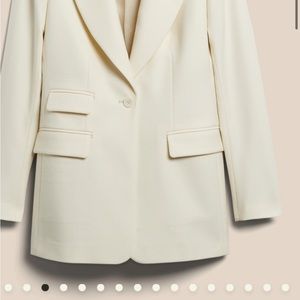 Banana Republic Lido white  Italian wool  blazer size 12 Reg